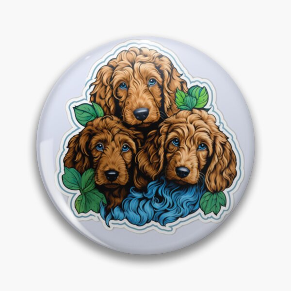 Item preview, Charming Irish Doodle Puppies, Affectionate Trio of Adorableness designed and sold by CatDogBin.