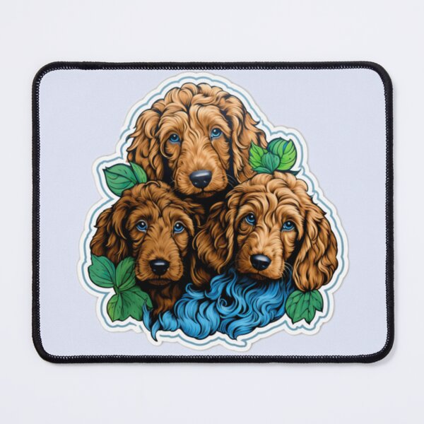 Item preview, Charming Irish Doodle Puppies, Affectionate Trio of Adorableness designed and sold by CatDogBin.