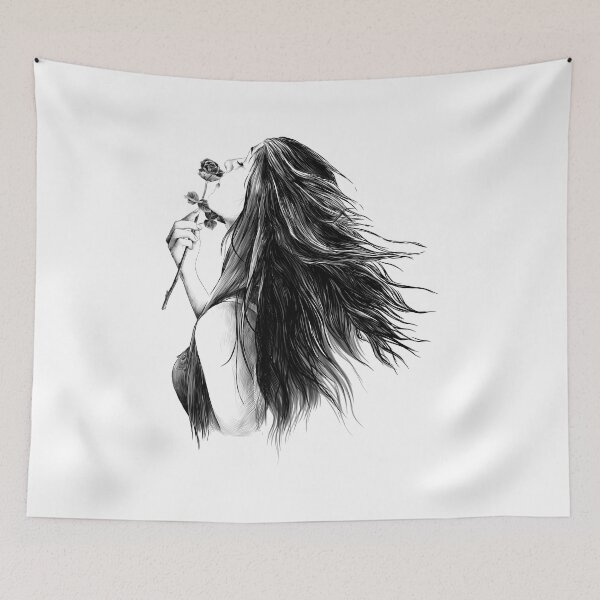 Item preview, Beautiful Girl Woman with Rose Flower designed and sold by dk-design85.