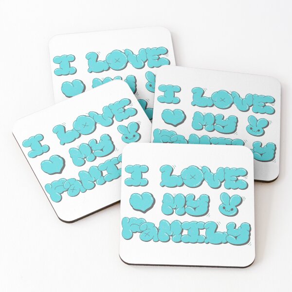 Item preview, I LOVE MY FAMILY KIDS PARENTS BLUE CUTE  designed and sold by By-Me-Shopping.