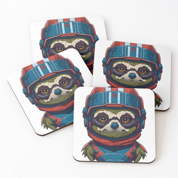 Item preview, Motorcycle sloth with helmet designed and sold by BearsAndSkulls.