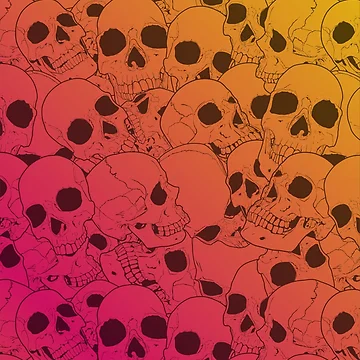 Artwork thumbnail, Gradient Skull pattern by FAawRay