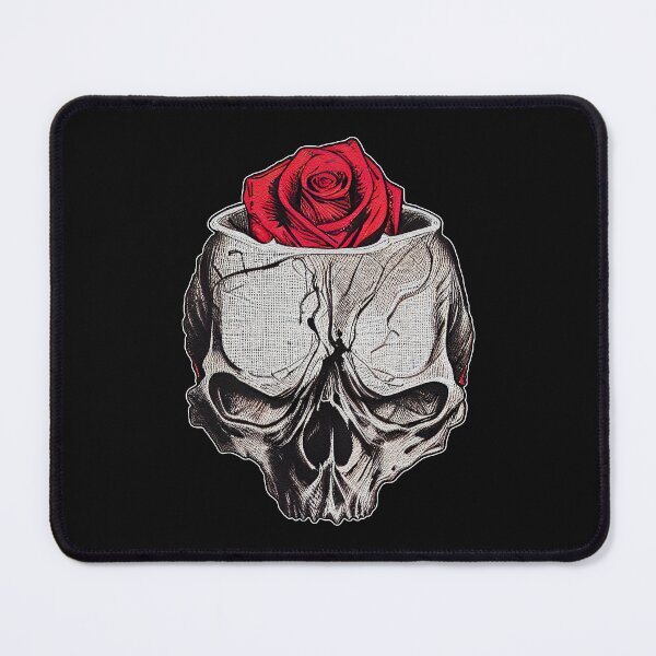 Item preview, Skull and Red Rose designed and sold by Faust-ART.