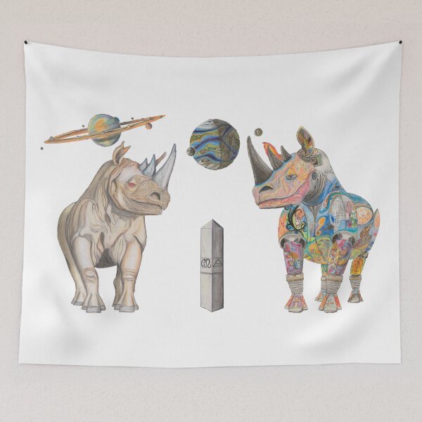 Item preview, Rhinos Shroomy And Mechanical Rhino Phoenix designed and sold by AJLeibengeist.