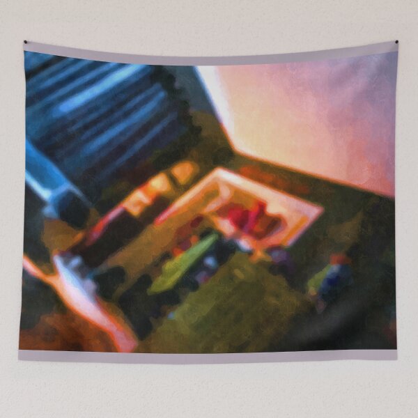 Item preview, Interior Blur 2 - Blue, Orange, Green, Lavender designed and sold by Talia Felix.