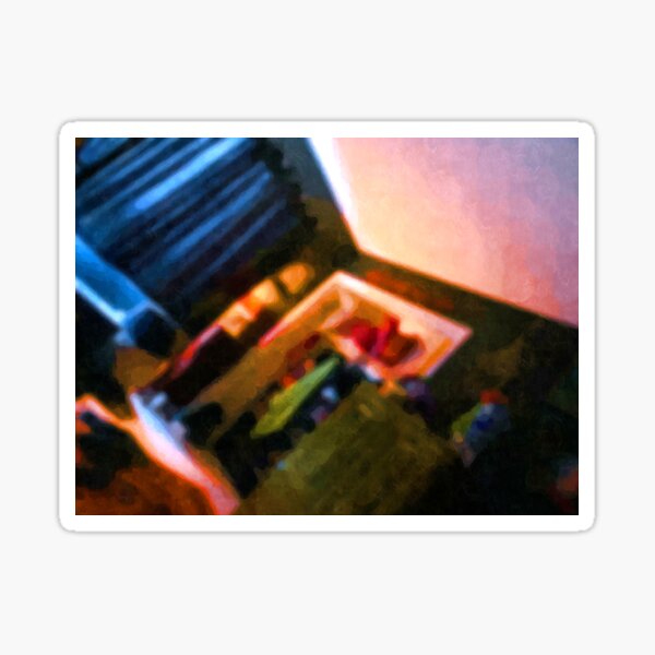 Item preview, Interior Blur 2 - Blue, Orange, Green, Lavender designed and sold by Talia Felix.