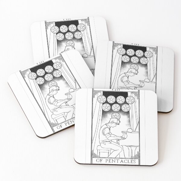 Item preview, Carrow Tarot - Eigth of Pentacles designed and sold by CarrowBrown.