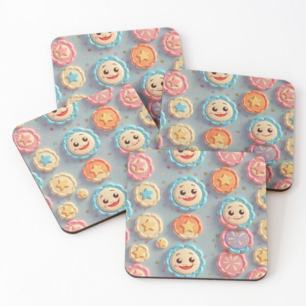 Item preview, Smiling Cupcake Pattern designed and sold by Theo-B.