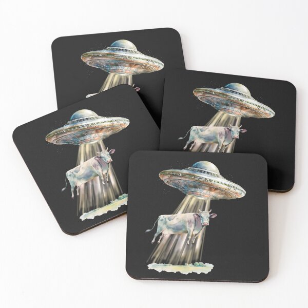 Item preview, UFO Abducting Cow designed and sold by MysticOzzy.
