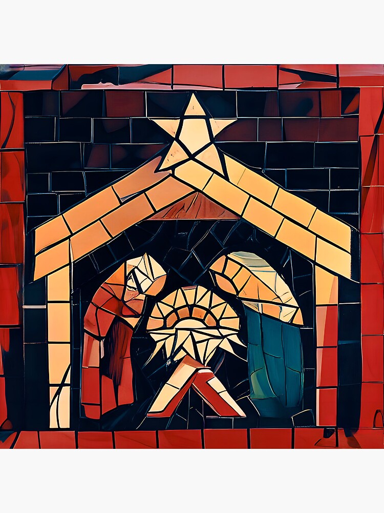 Thumbnail 5 of 5, Acrylic Block, Humble Nativity Mosaic designed and sold by Dana Roper.