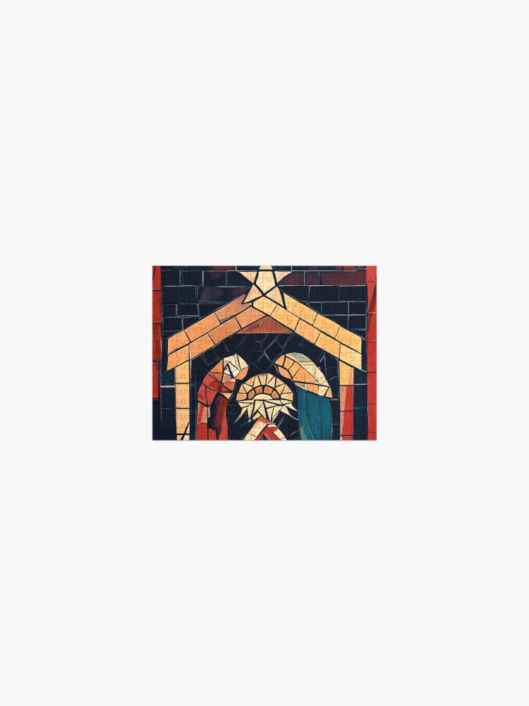 Jigsaw Puzzle, Humble Nativity Mosaic  designed and sold by Dana Roper