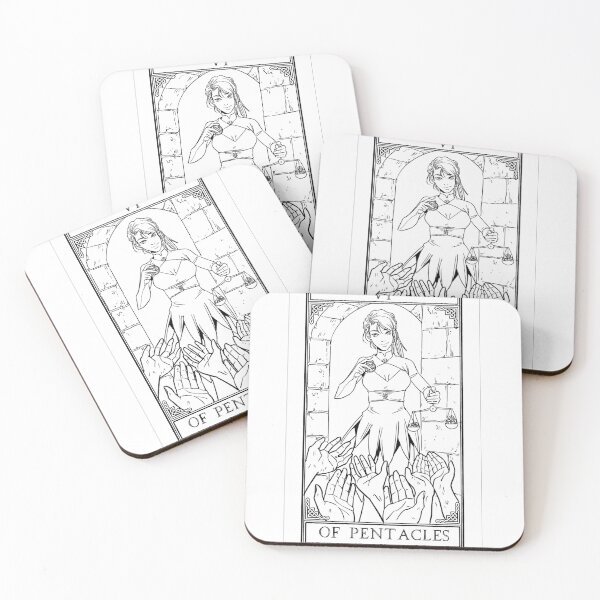 Item preview, Carrow Tarot - Six of Pentacles designed and sold by CarrowBrown.