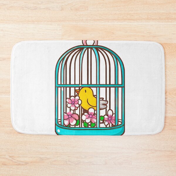 Item preview, Little bird in cage with flroes designed and sold by miguel-ozz.