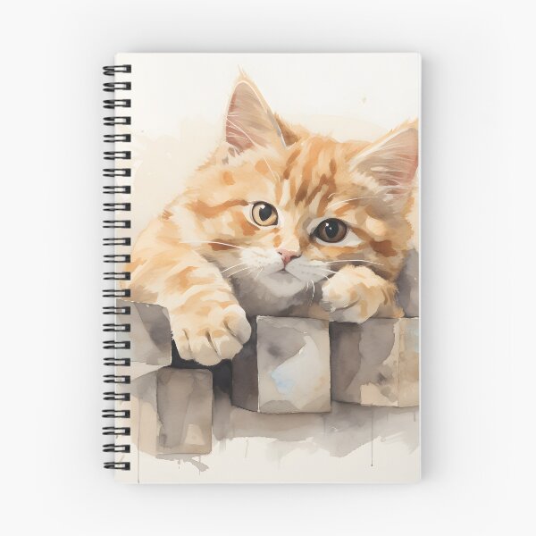 Item preview, Watercolour Cat on the Block designed and sold by AI-Ascendance.