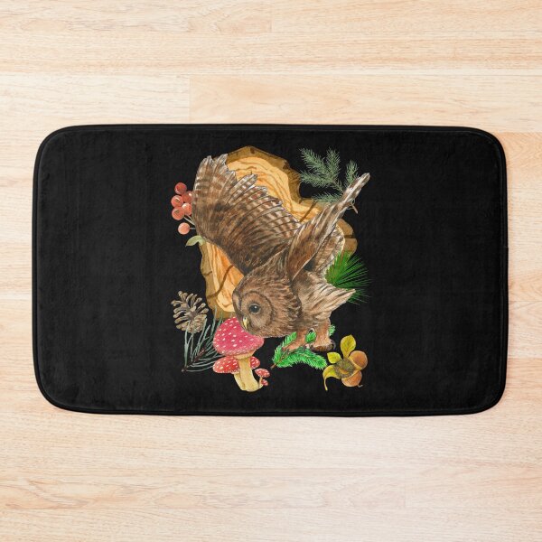 Item preview, Owl Soaring Through The Trees Forestcore Colorful Design designed and sold by EarthArtDesigns.