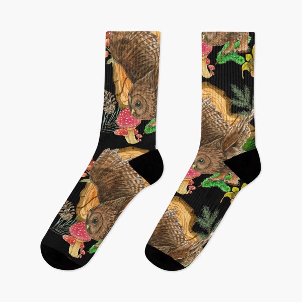 Item preview, Owl Soaring Through The Trees Forestcore Colorful Design designed and sold by EarthArtDesigns.