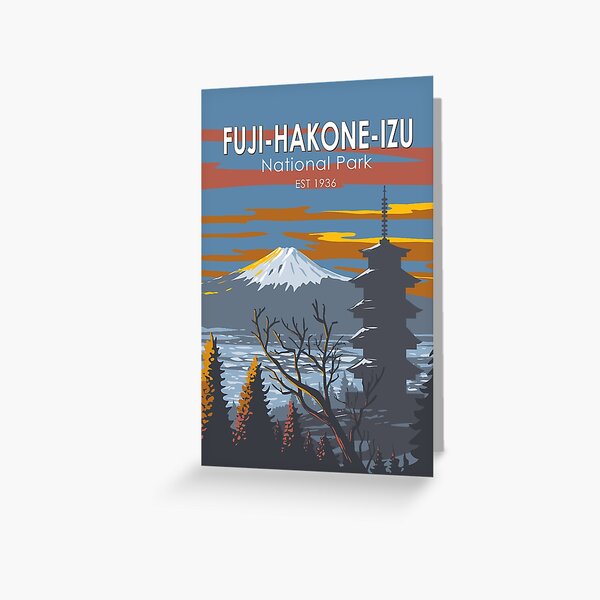Item preview, Fuji-Hakone-Izu National Park Japan Travel Art Vintage designed and sold by KrisSidDesigns.