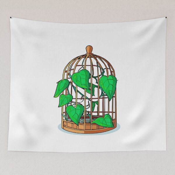 Item preview, A plant in a cage designed and sold by miguel-ozz.