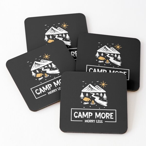 Item preview, Camp More Worry Less designed and sold by SunnyFunnyArt.