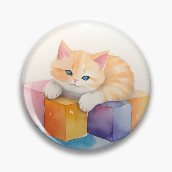 Item preview, Watercolour Kitten designed and sold by AI-Ascendance.