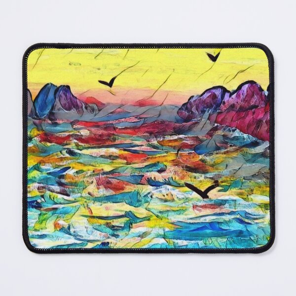 Item preview, Choppy waters at sunset designed and sold by George Hutton Hunter.