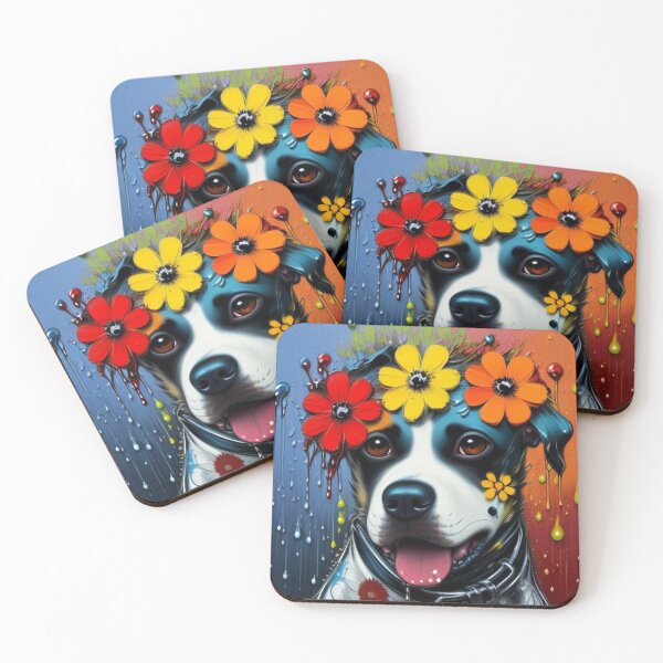 Item preview, Floral dog designed and sold by Roxburylane.