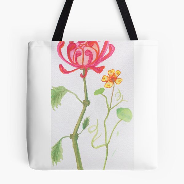 Item preview, Chrysanthemum and Nasturtium  designed and sold by sweet-hendrix.