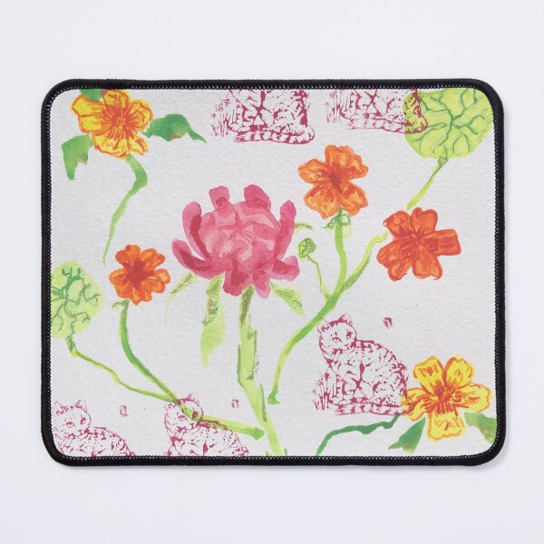 Item preview, Chrysanthemums, Nasturtiums, and Cats designed and sold by sweet-hendrix.