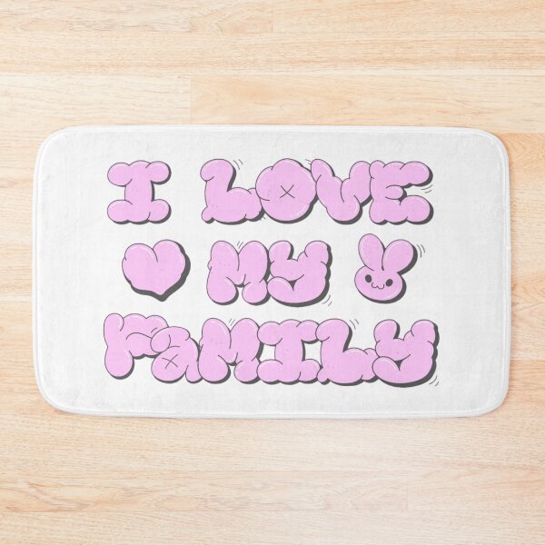 Item preview, I LOVE MY FAMILY KIDS PARENTS PINK CUTE  designed and sold by By-Me-Shopping.