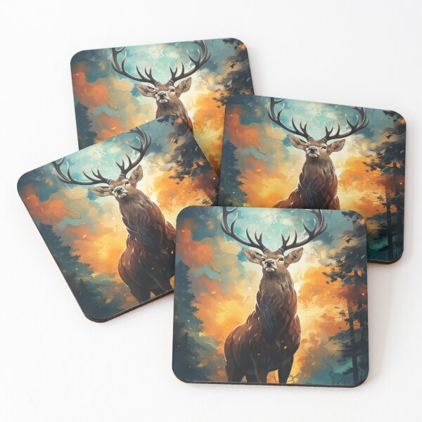 Item preview, Deer in woods,forest, designed and sold by Desiyuchi.