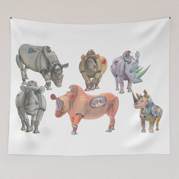 Item preview, A Crash of Six Mechanical Rhinos designed and sold by AJLeibengeist.