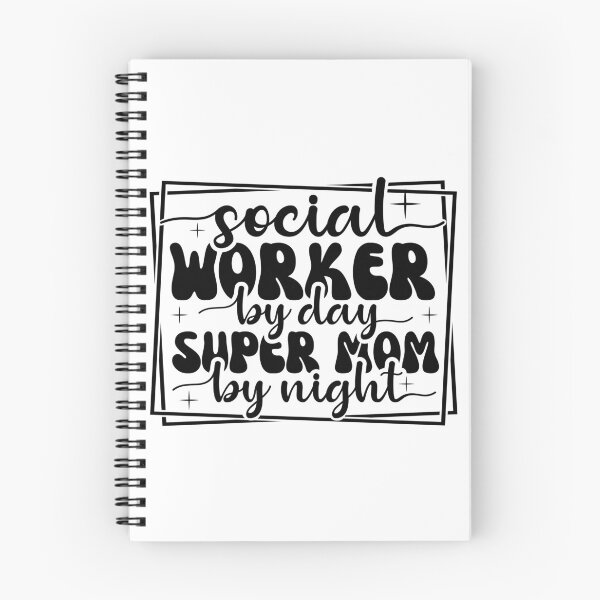 Item preview, Super Mom by Night, Devoted Social Worker by Day: Celebrating the Dual Role designed and sold by Rebekkahsdesign.