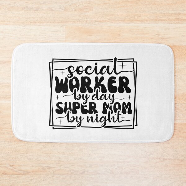 Item preview, Super Mom by Night, Devoted Social Worker by Day: Celebrating the Dual Role designed and sold by Rebekkahsdesign.