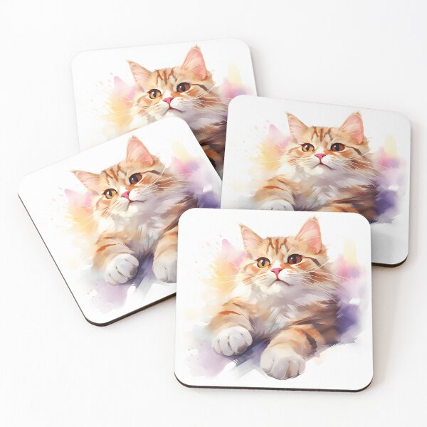 Item preview, Watercolour Kitty Cat designed and sold by AI-Ascendance.