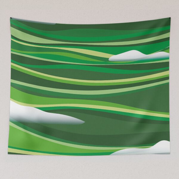 Item preview, Hilly Landscape Triptych - 1/3 designed and sold by drawingKatarina.