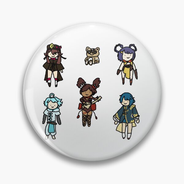 Item preview, Badly Drawn Liyue 1 Sticker Pack designed and sold by casserolestan.