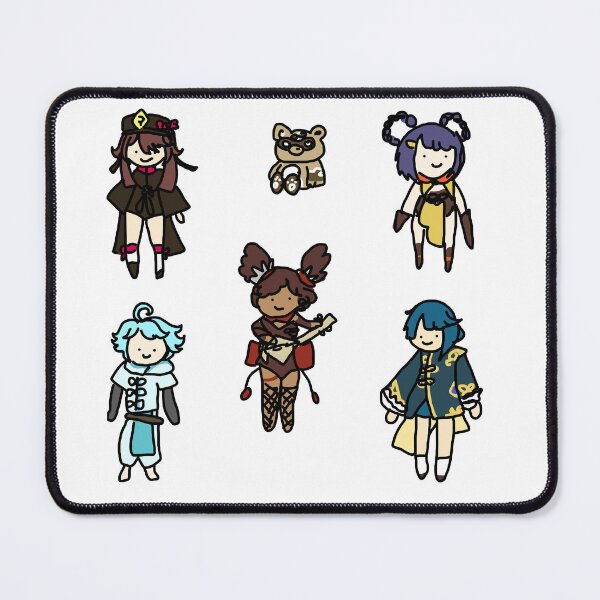 Item preview, Badly Drawn Liyue 1 Sticker Pack designed and sold by casserolestan.