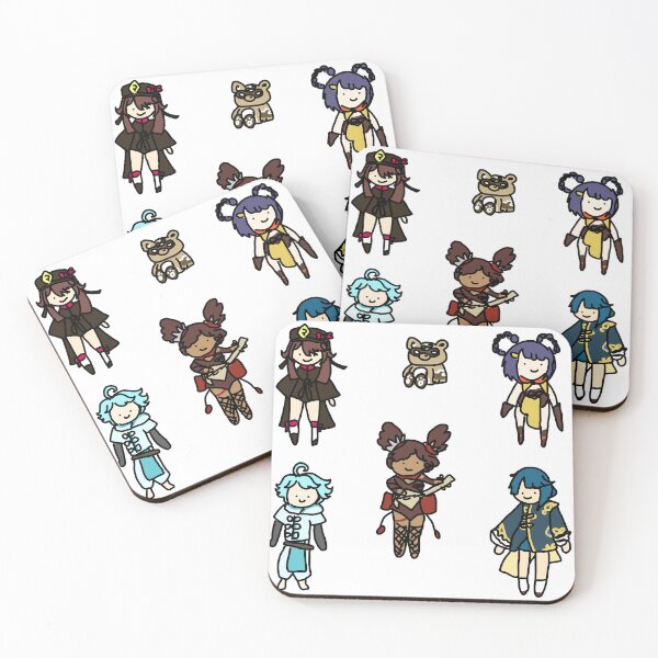 Item preview, Badly Drawn Liyue 1 Sticker Pack designed and sold by casserolestan.