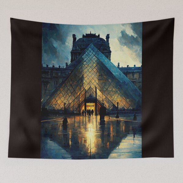 Item preview, LOUVRE AT NIGHTFALL designed and sold by ArtbyRolleen.