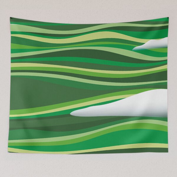 Item preview, Hilly Landscape Triptych - 2/3 designed and sold by drawingKatarina.