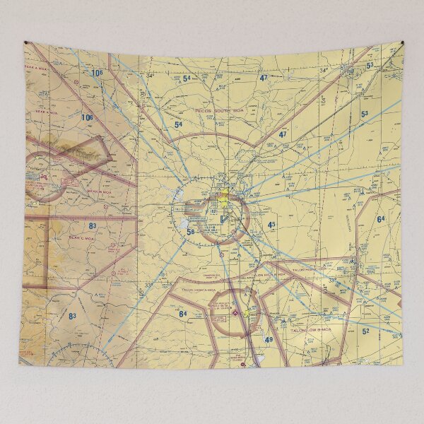 Item preview,  Roswell NM KROW Albuquerque Sectional Chart | Pilot's Flying Chart designed and sold by RealPilotDesign.