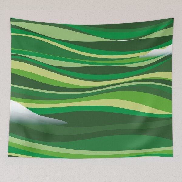 Item preview, Hilly Landscape Triptych - 3/3 designed and sold by drawingKatarina.