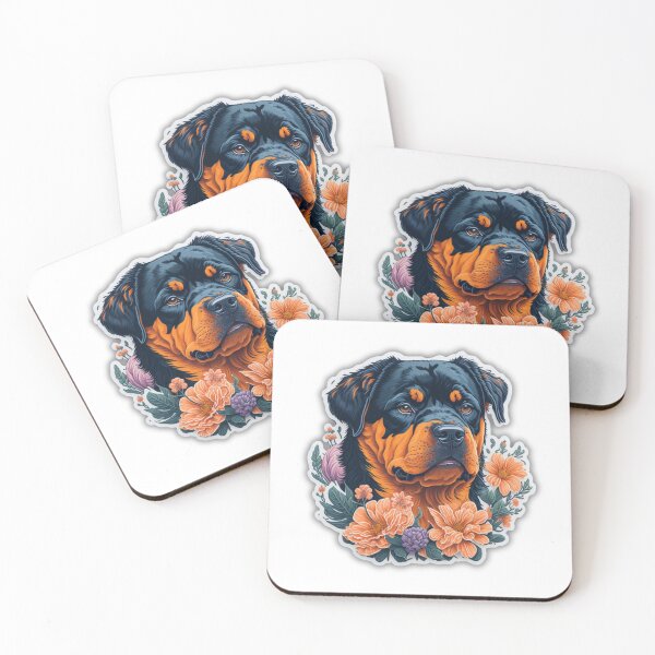 Item preview, Playful Rottweiler in the Flower Garden designed and sold by YourNameMatters.