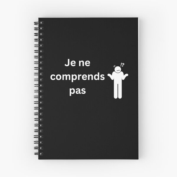 Aperçu de l'œuvre je ne comprends pas en français créée et vendue par Voici.