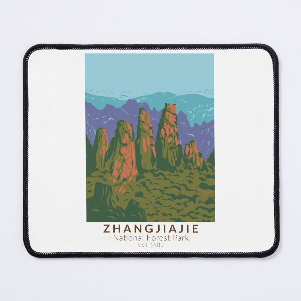 Item preview, Zhangjiajie National Forest China Travel Art Vintage designed and sold by KrisSidDesigns.