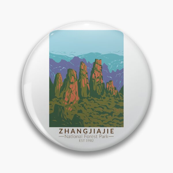 Item preview, Zhangjiajie National Forest China Travel Art Vintage designed and sold by KrisSidDesigns.