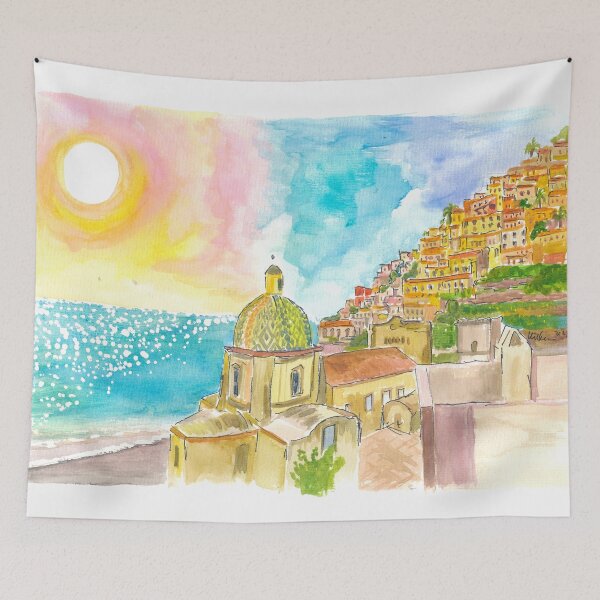 Item preview, Positano and the Endless Sea on the Amalfi Coast designed and sold by artshop77.