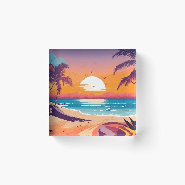 Artikelvorschau, Sunset Serenade: A Majestic Beachscape entworfen und verkauft von LeonAndrewRazon.