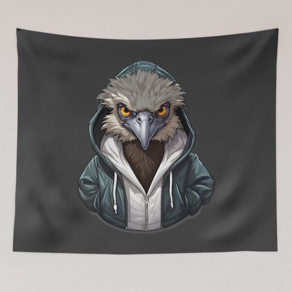 Item preview, Cool Emu in casual clothing designed and sold by Sidewayanimals.