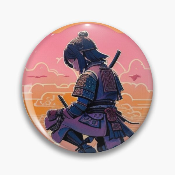 Item preview, Honorable Path: Samurai kneeling at sunset designed and sold by DreamSession.